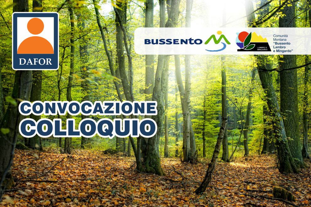 CONVOCAZIONE COLLOQUIO