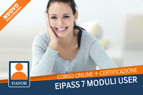 EIPASS 7 Moduli User - Corso ONLINE