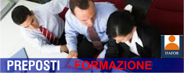 Corso Formazione Preposti