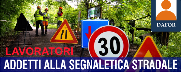 Lavoratori addetti segnaletica stradale